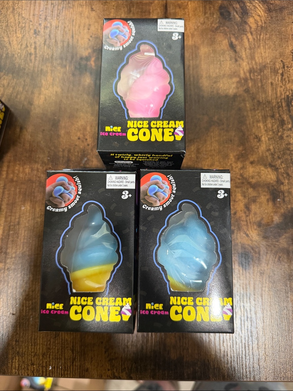 Nice PINK/BLUE Ice Cream Cone Squishy